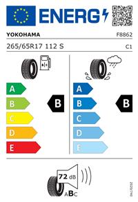 Efficiency label - YOKOHAMA, GEOLANDAR A/T G94 265/65R17